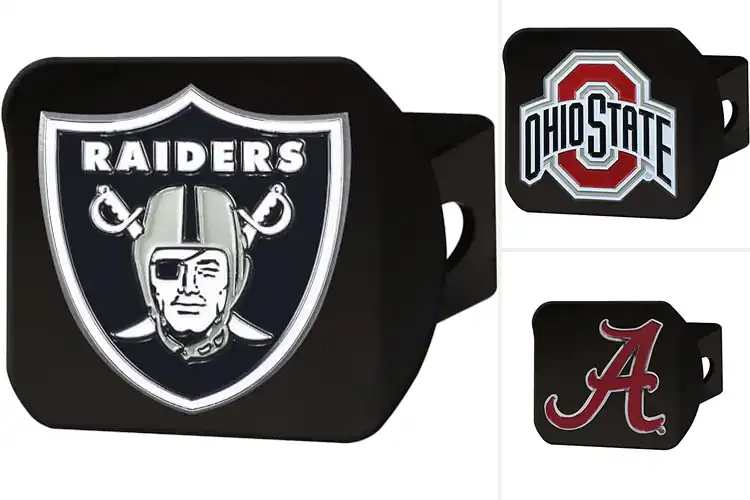Detailed view of Best 3D Molded Hitch Accessories for Show Your Team Pride
