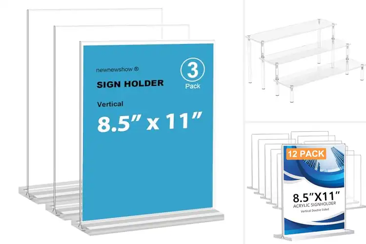 Detailed view of Best Clear Acrylic Display Stands