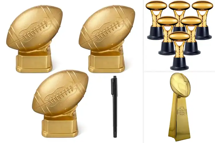 Detailed view of Best Gold Football Trophies