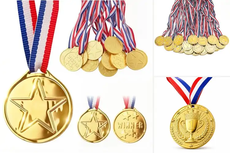 Detailed view of Best Gold Trophy Medals