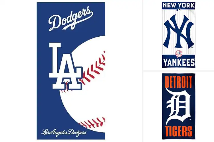 Detailed view of Best MLB Team Bath Towels