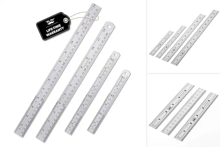 Detailed view of Best Precision Metal Rulers