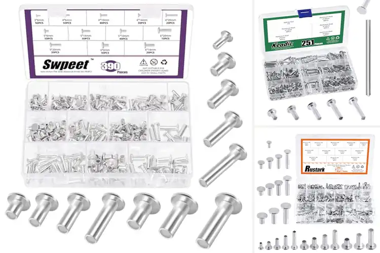 Detailed view of Best Semi-Tubular Rivets