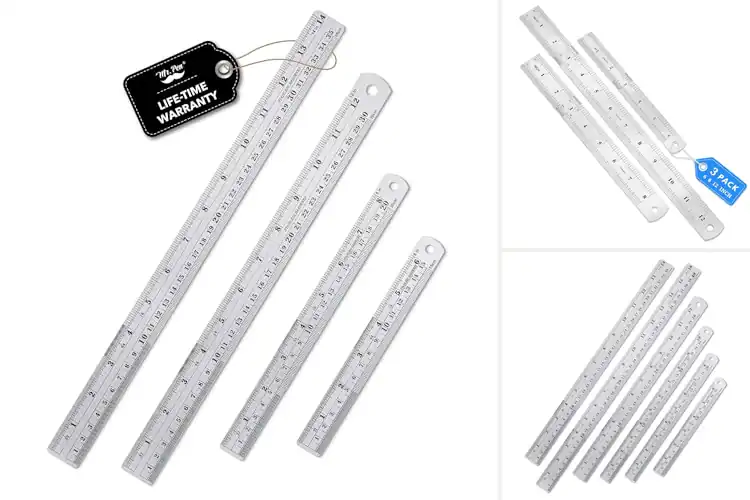 Detailed view of Best Stainless Steel Ruler Sets