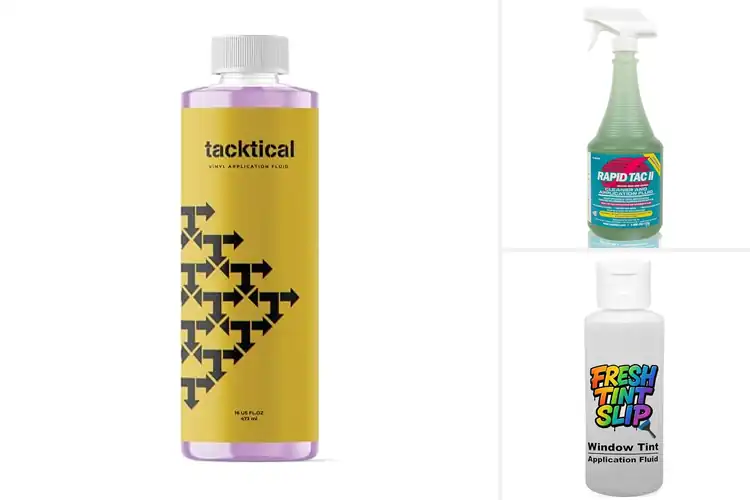 Detailed view of Best Window Film Application Fluids
